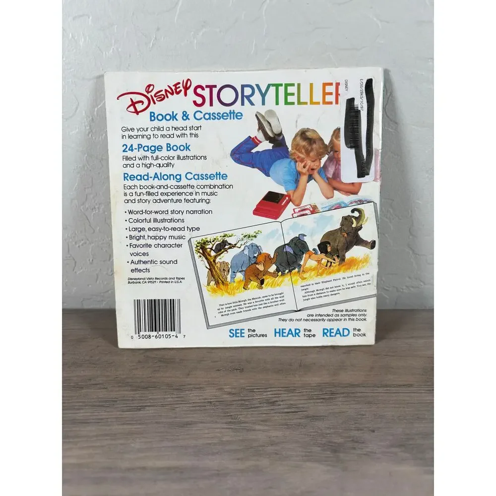 Alice in Wonderland Disney See‎ Hear Read Book Only Vintage EUC